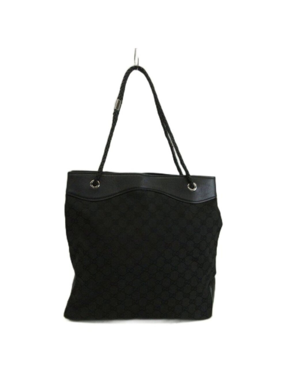 Gucci GG Canvas Gifford Tote Bag All Over Print Logo Black